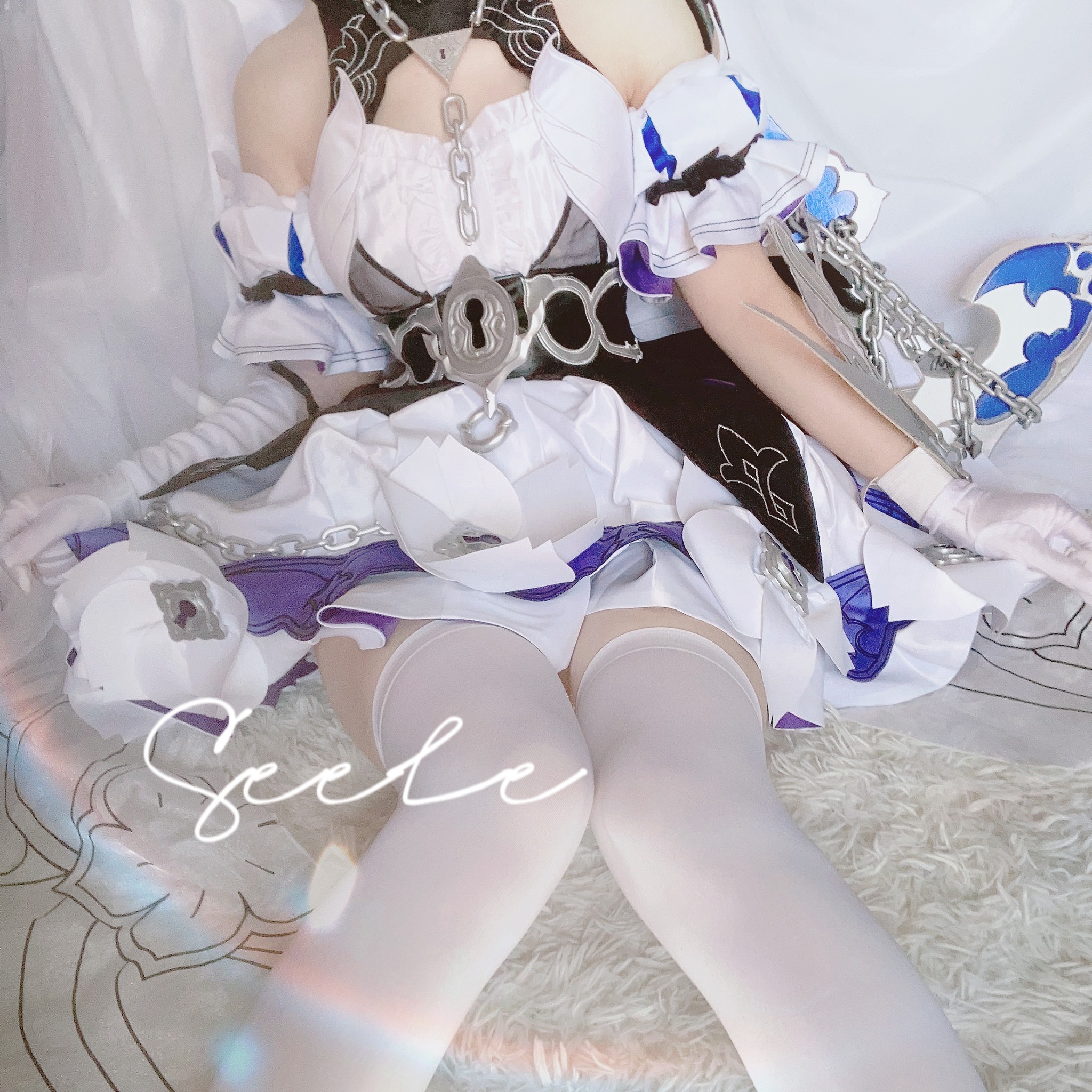 图片[1]-Seele麦麦 – NO.008 崩坏3rd希儿彼岸双生cos [86P]-XikXak
